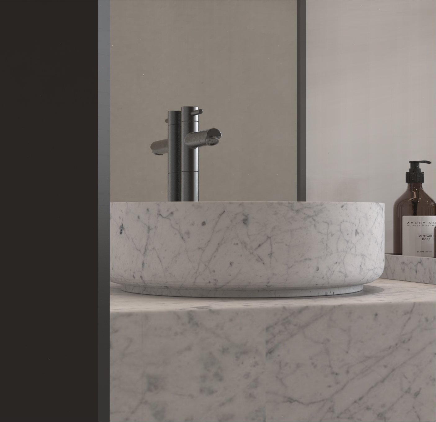 Countertop Basin | Carrara Marble | 40cm x 40cm x 12cm