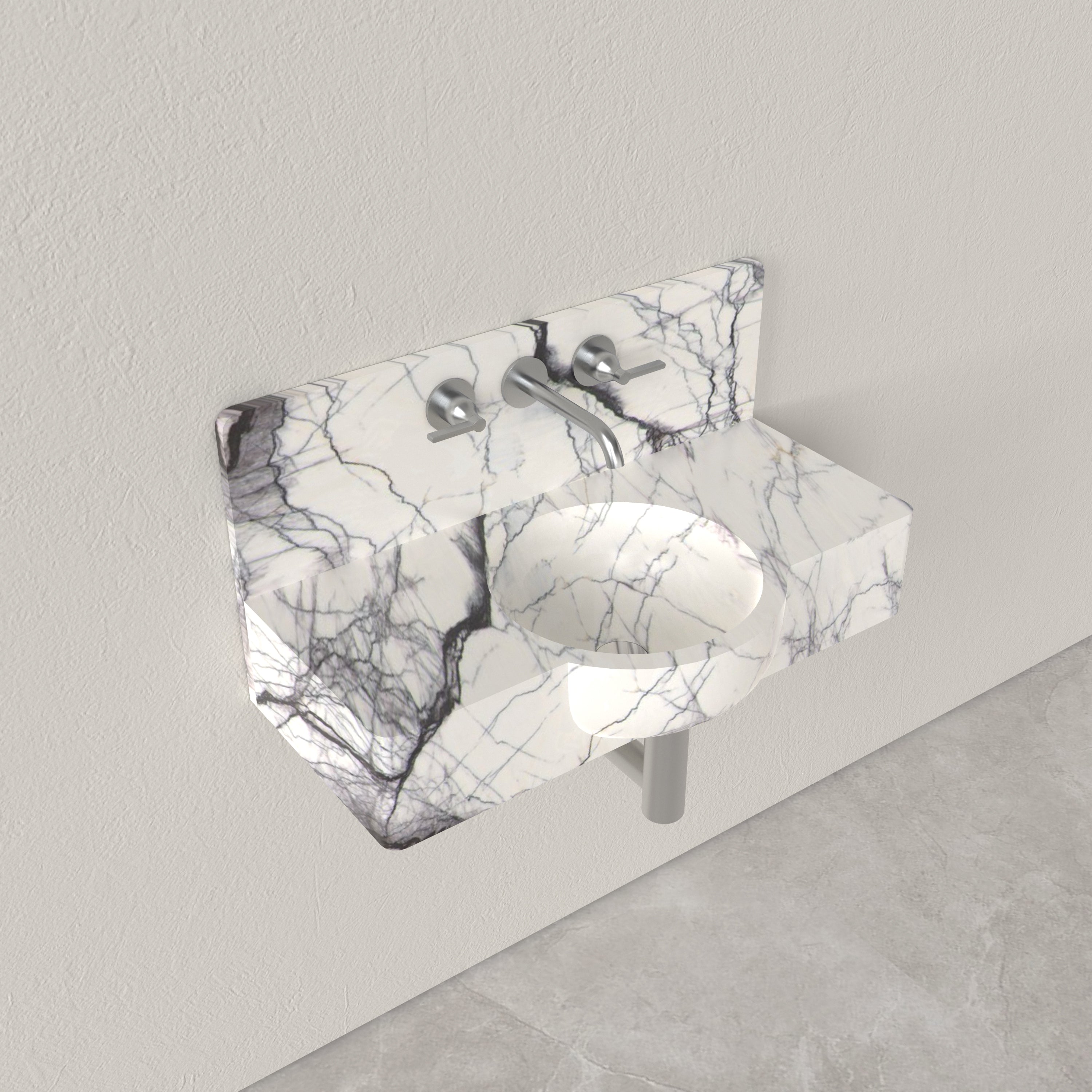 Milas Lilac Marble|Cloakroom Basin|Handcrafted