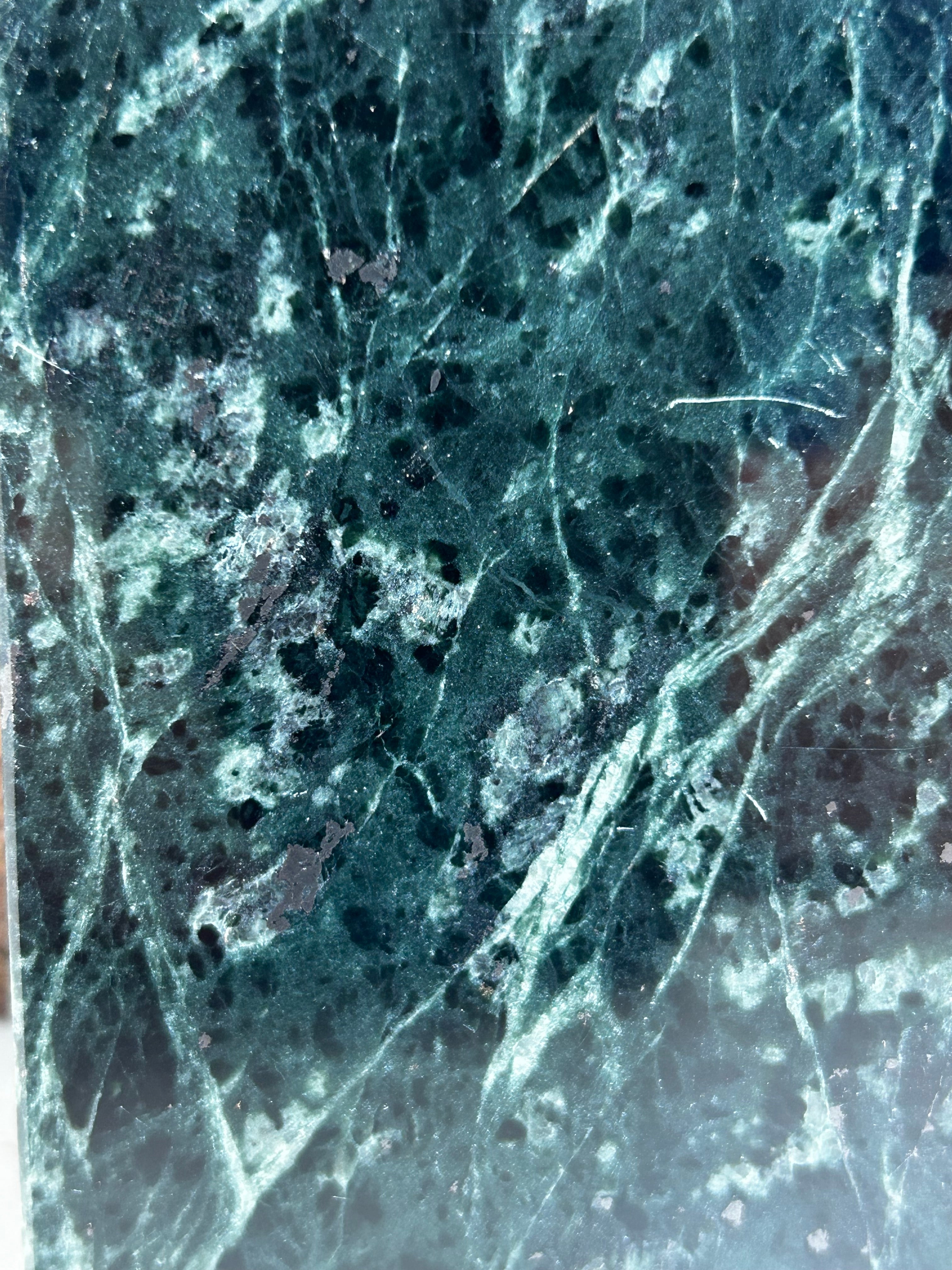 Dark Indian Green | Bespoke Marble Tiles (Custom Sizes & Formats)
