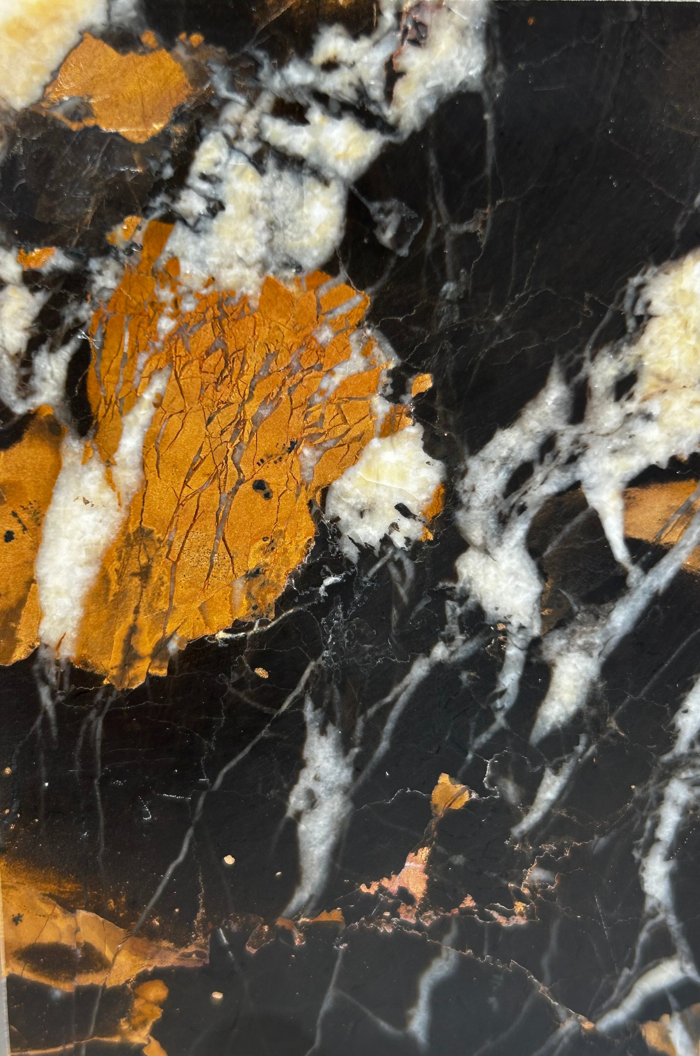 Black Portoro Gold | Bespoke Marble Tiles (Custom Sizes & Formats)