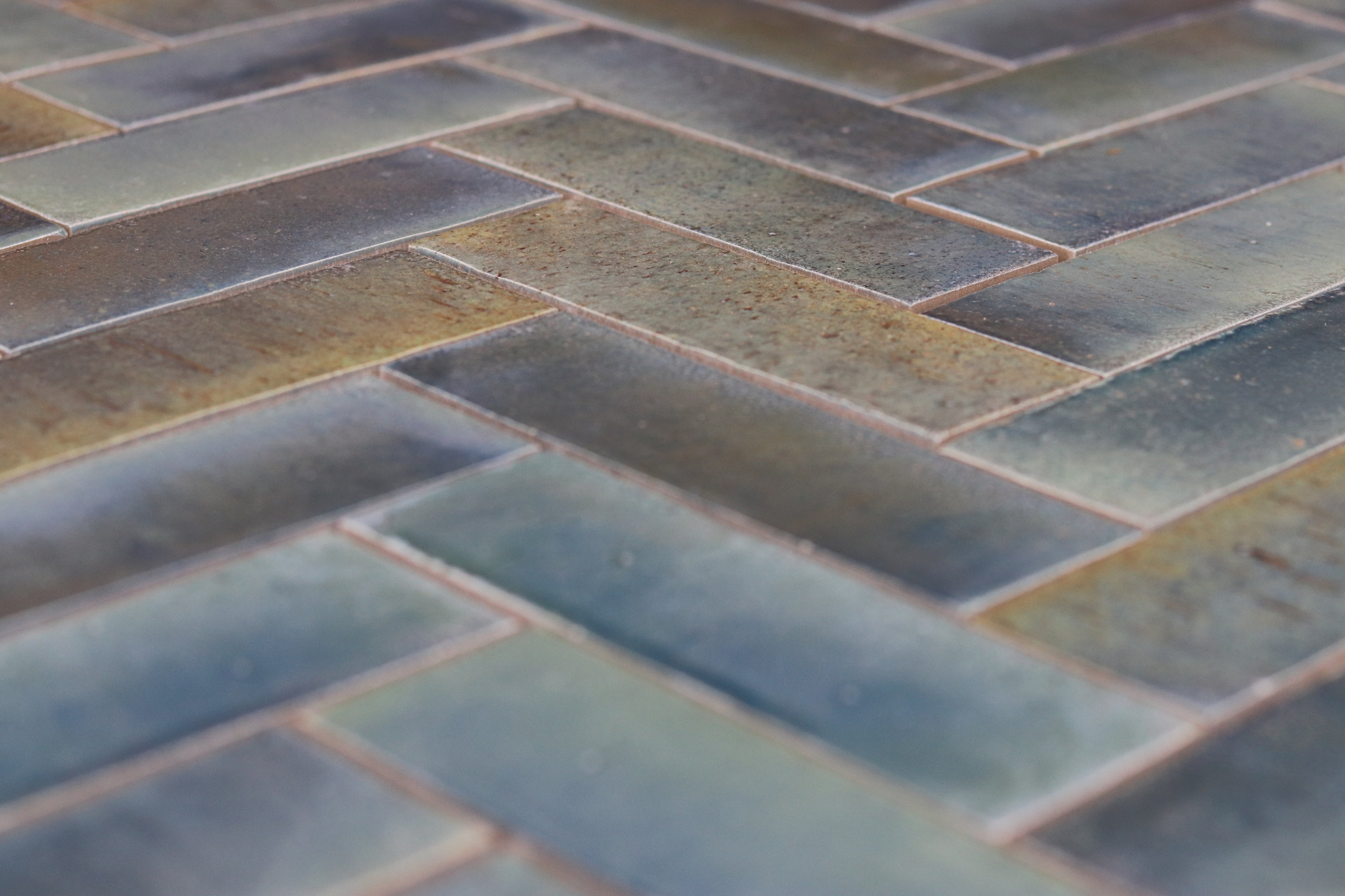 Reactive Glaze | Blue Porcelain Subway Tile 150×50 | Luxury Wall Tile