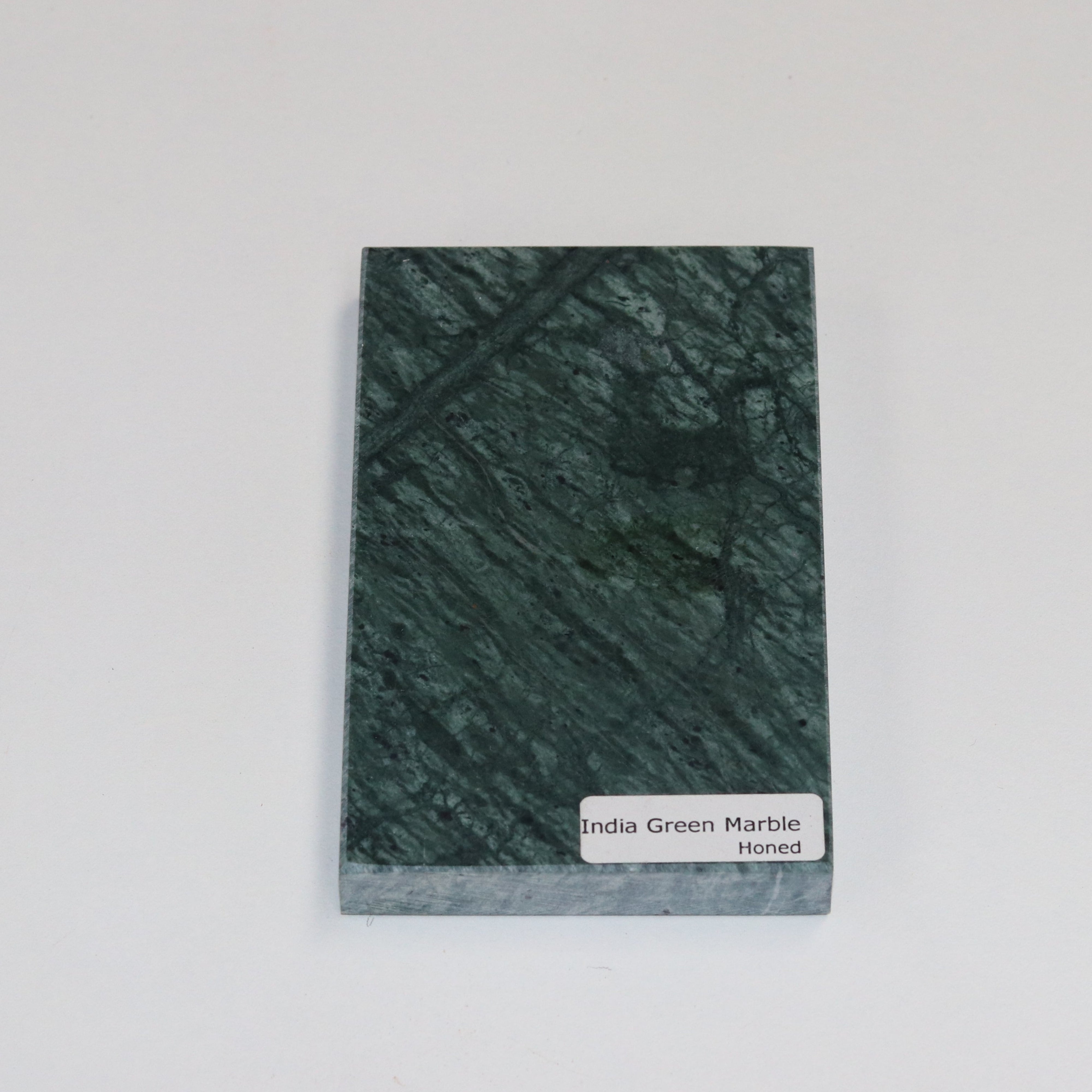 Honed Indian Green — soft matte texture with natural tonal movement