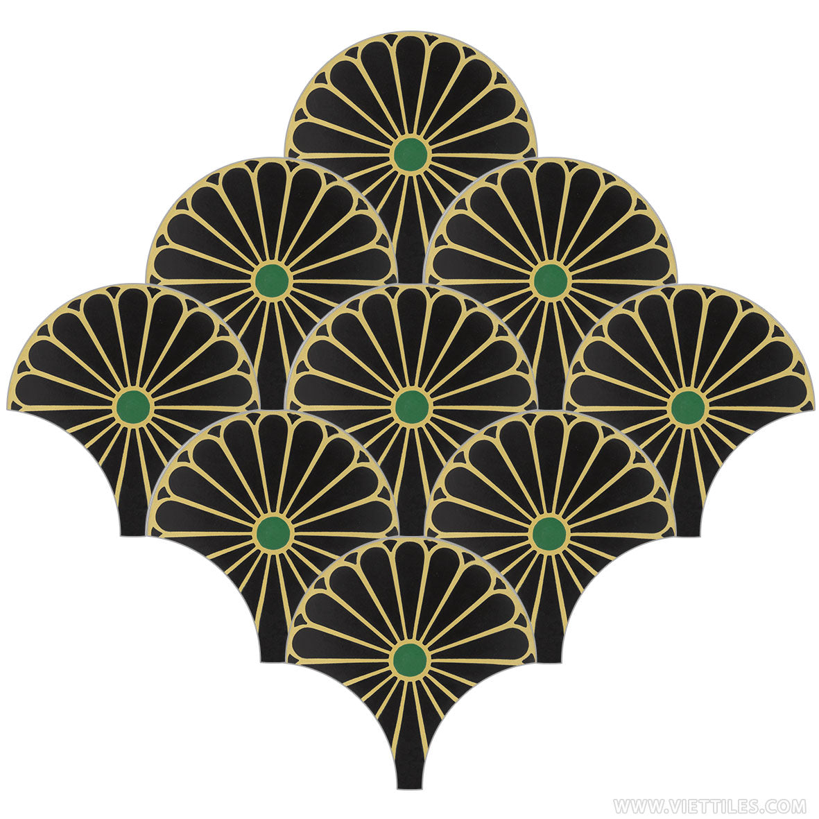 Handmade Fish Scale | Encaustic Cement Tiles | Walls and Floors