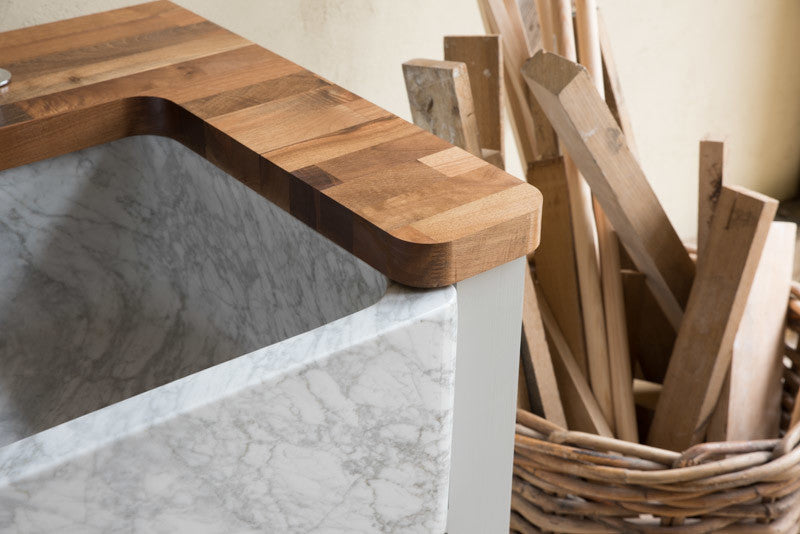 Single sized Butler sink | Tuscan Carrara | Handcrafted