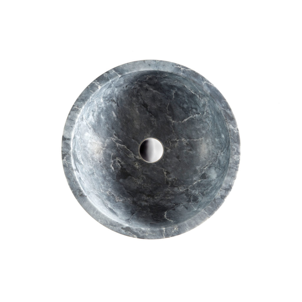 Bluestone Honed Marble Pluto Round Basin 406 mm x 150mm