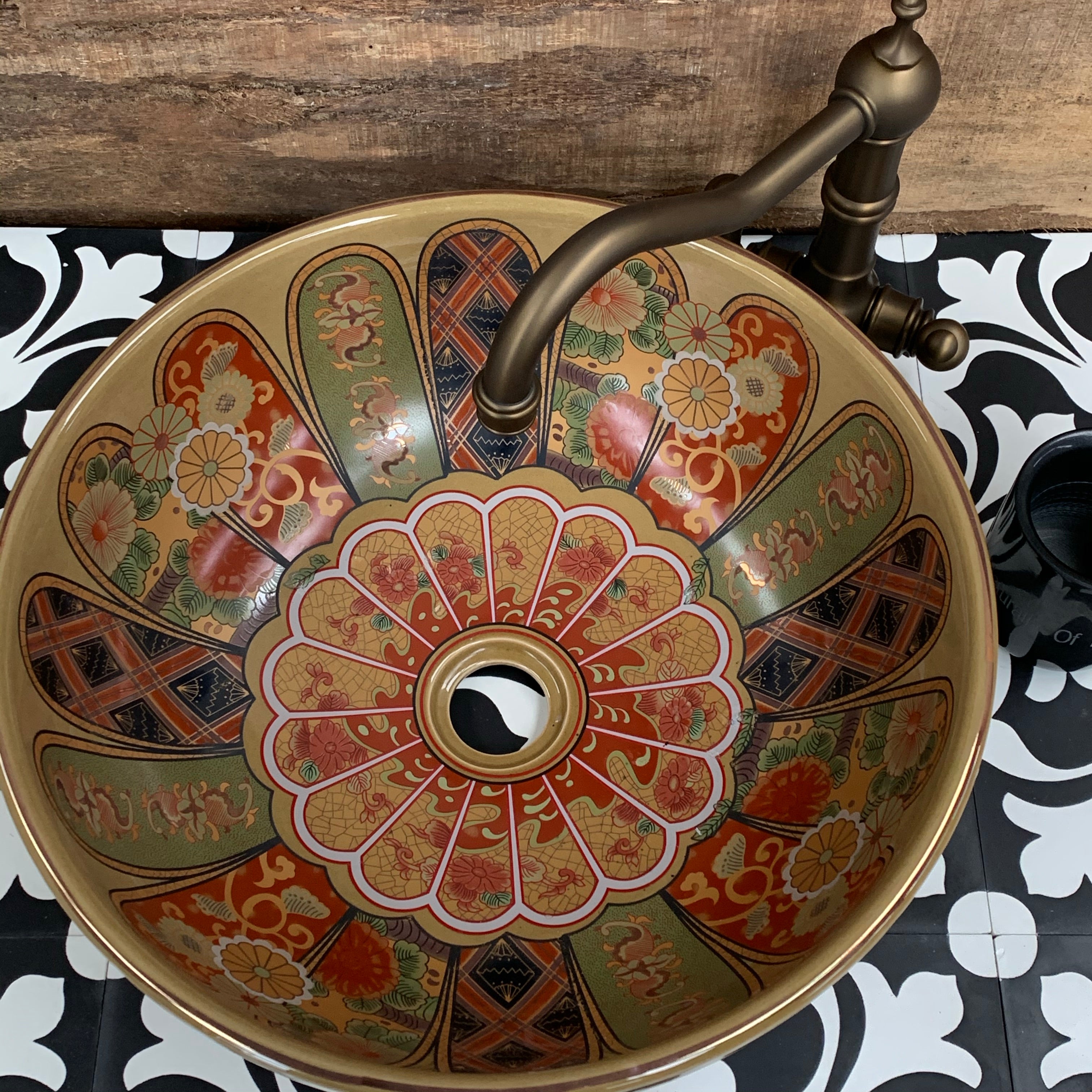 Sligo Porcelain Countertop Basin – Hand‑Finished Oriental Design | Luxury Bathroom Sink