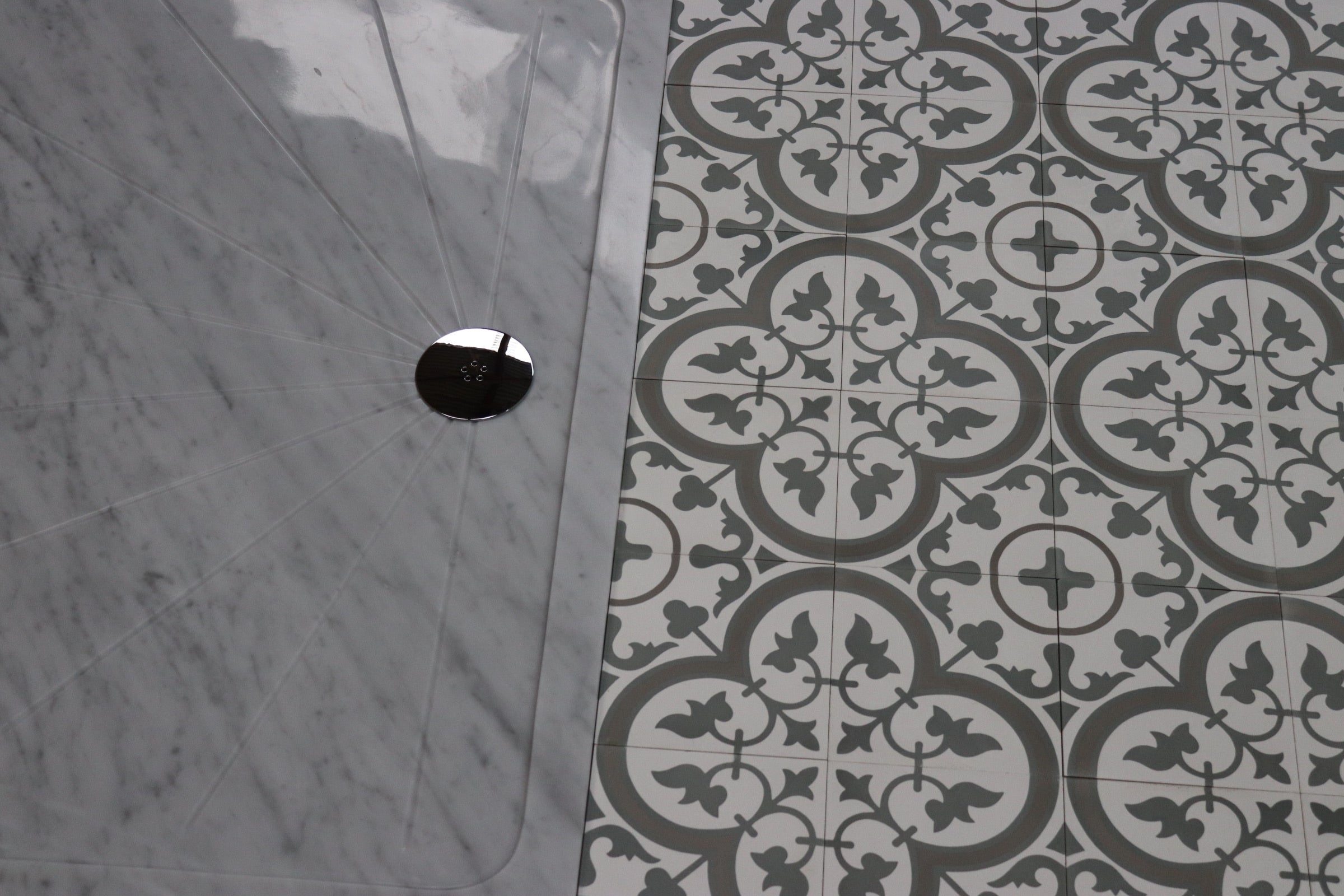 Encaustic Cement Tiles | Stylised Classic Floral | Handmade