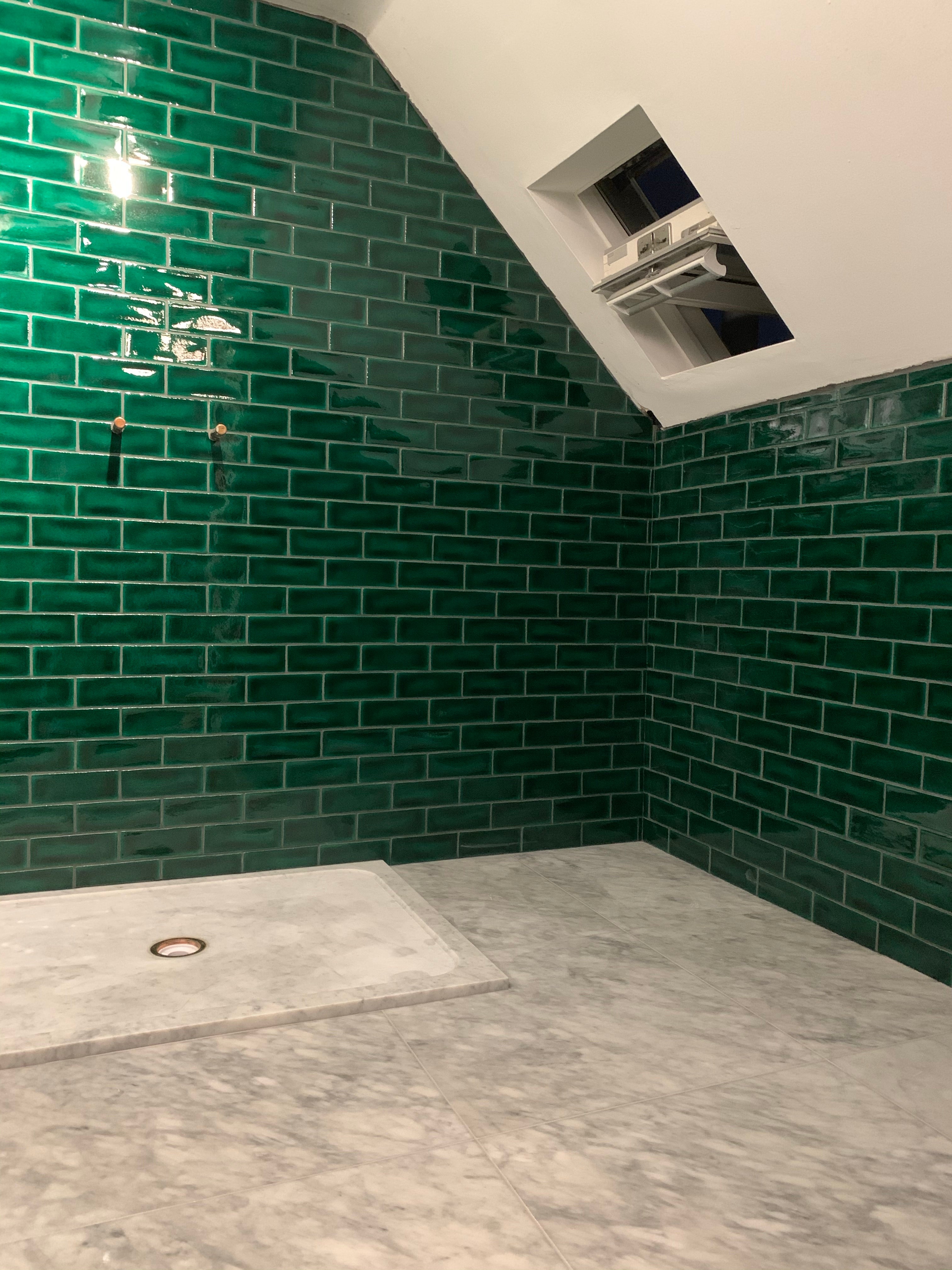 Emerald Green | handmade wall tiles | Perfectly Imperfect
