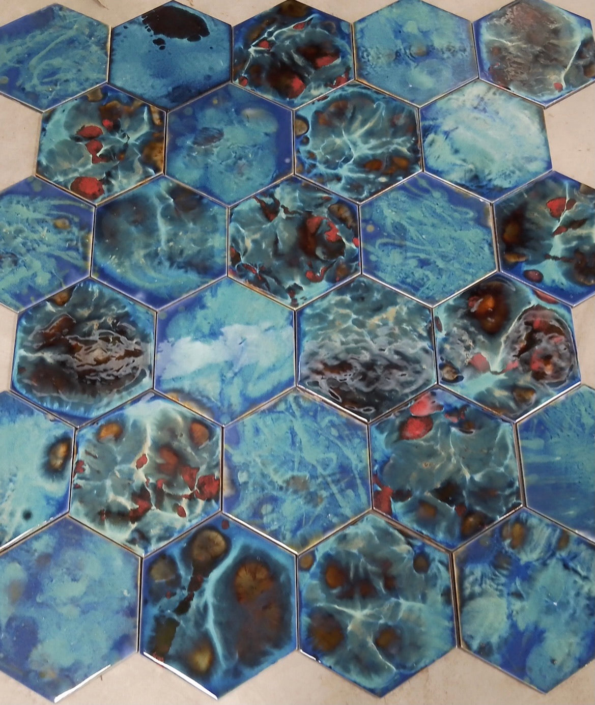 The Supernova | Hexagon Porcelain | Totally Unique design