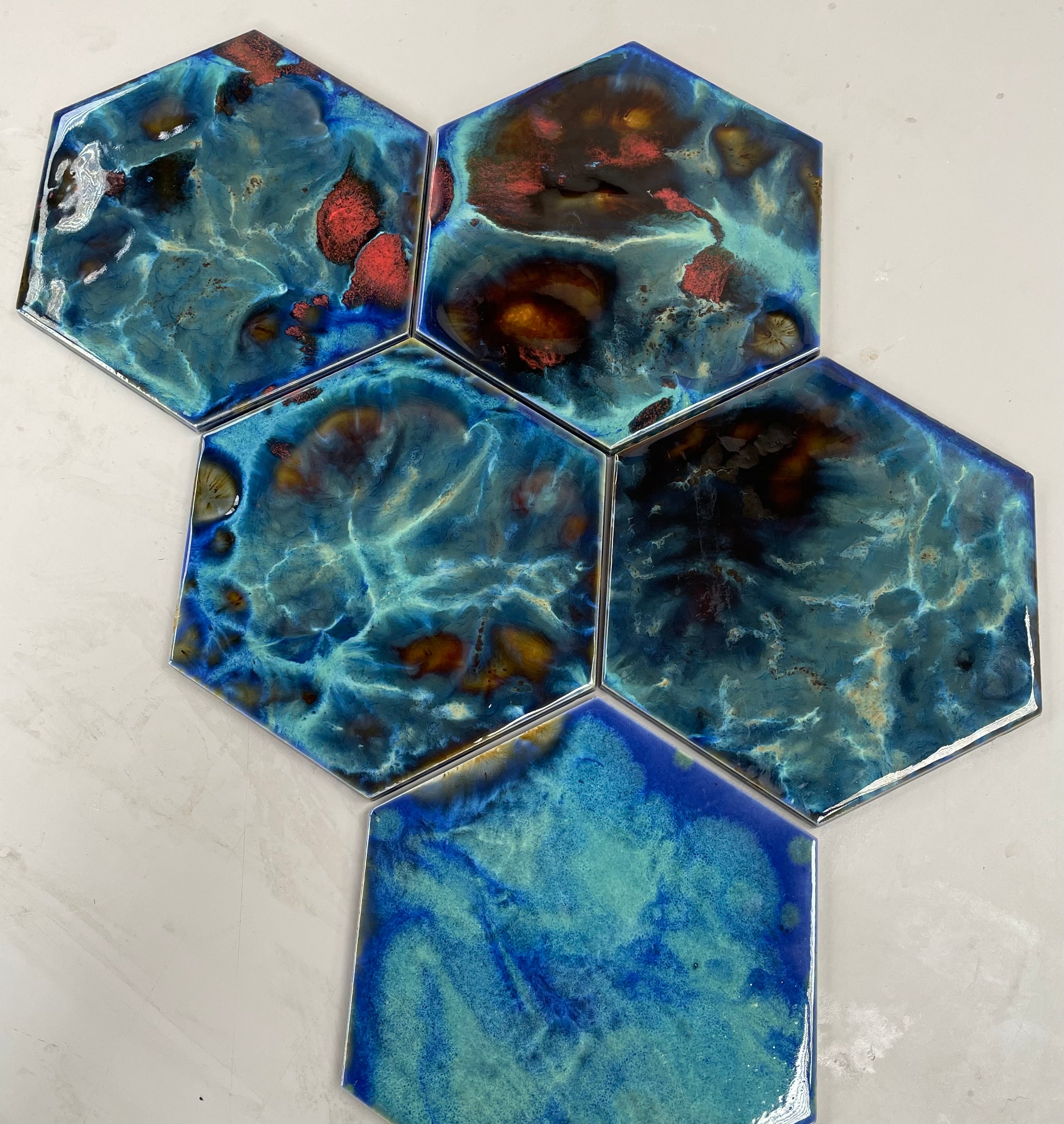 The Supernova | Hexagon Porcelain | Totally Unique design