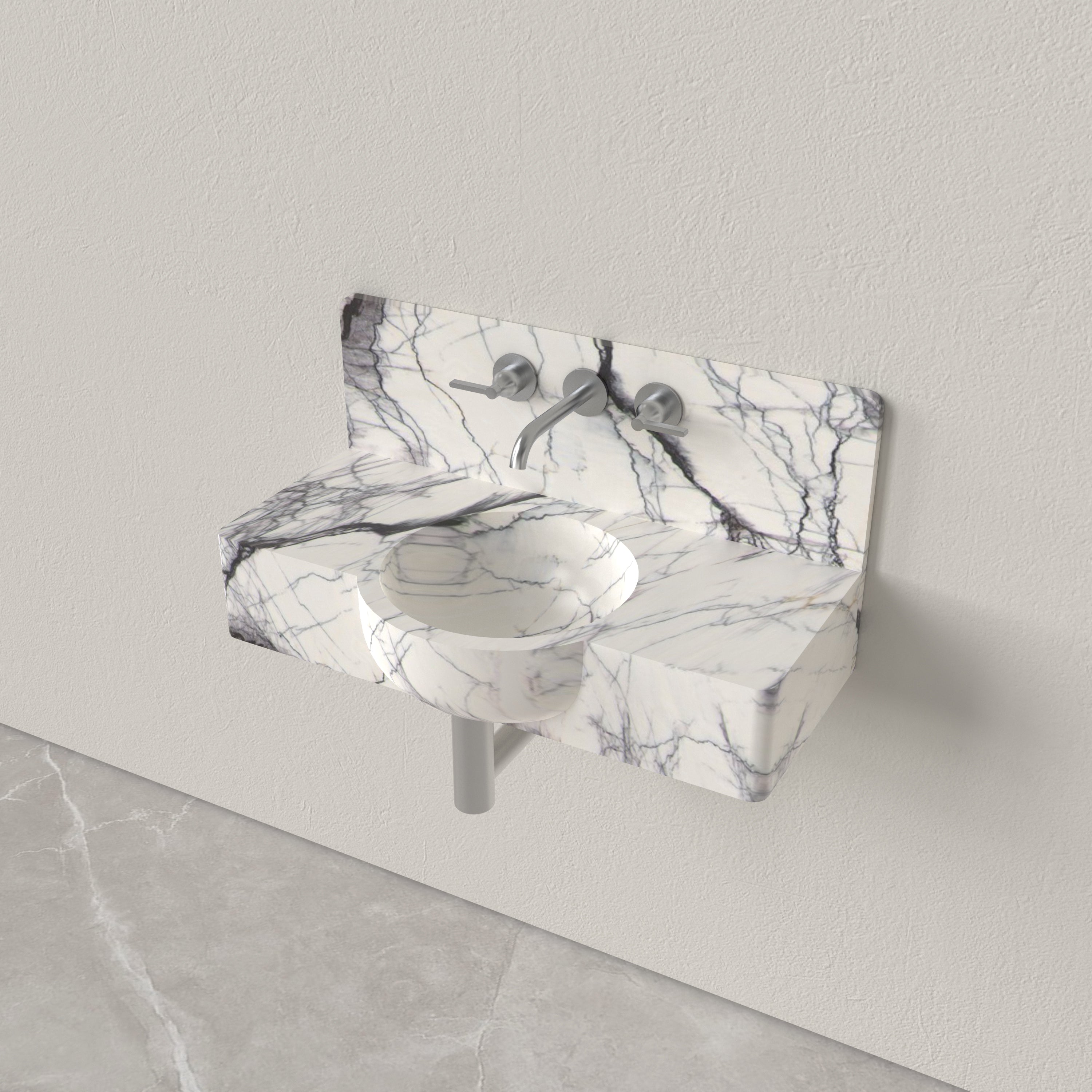 Milas Lilac Marble|Cloakroom Basin|Handcrafted