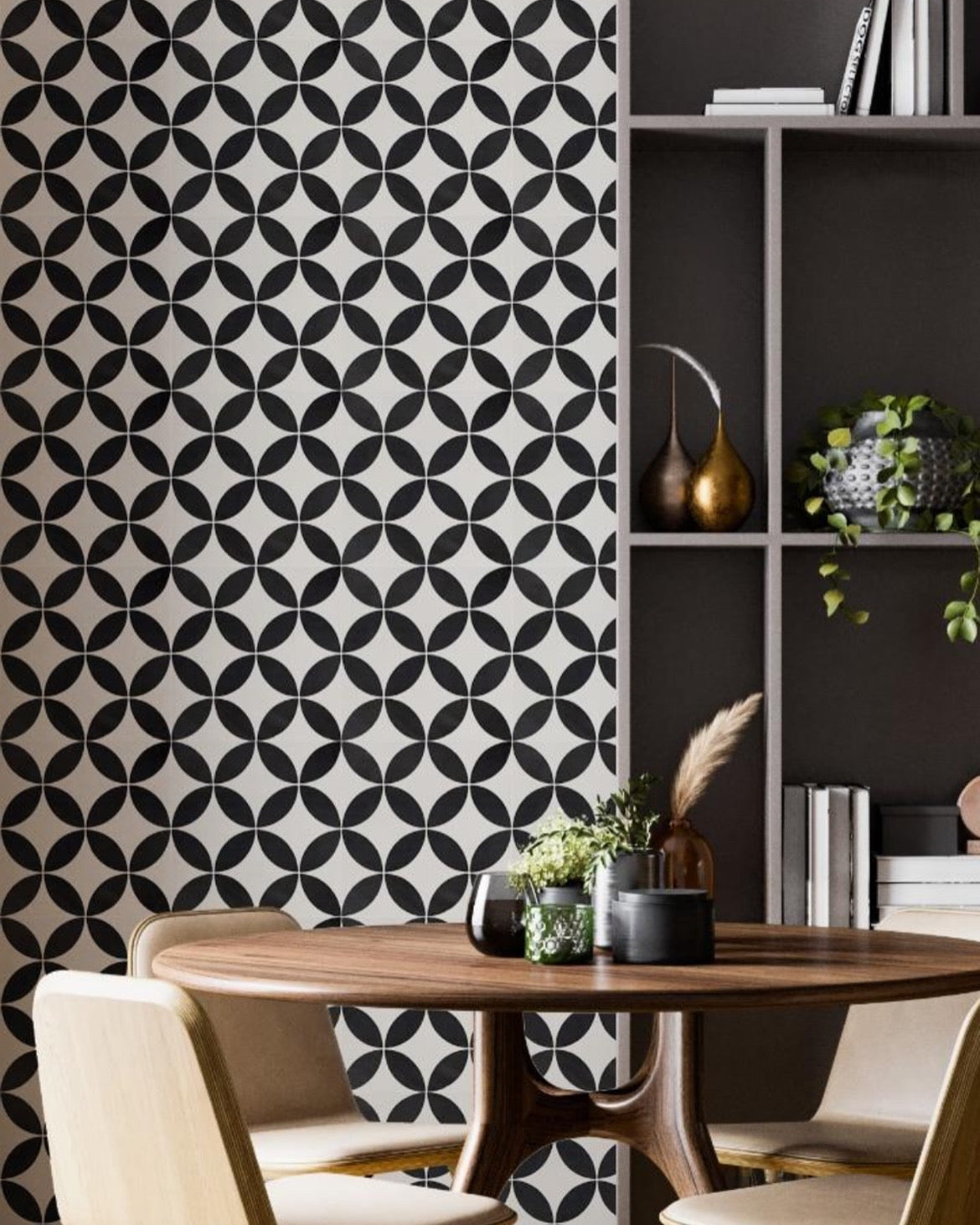 Encaustic Cement Tile | Japanese Mon Design | Handmade