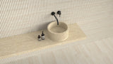 Travertine Basin with Fluted Finish | Bespoke Options Available | Free shipping