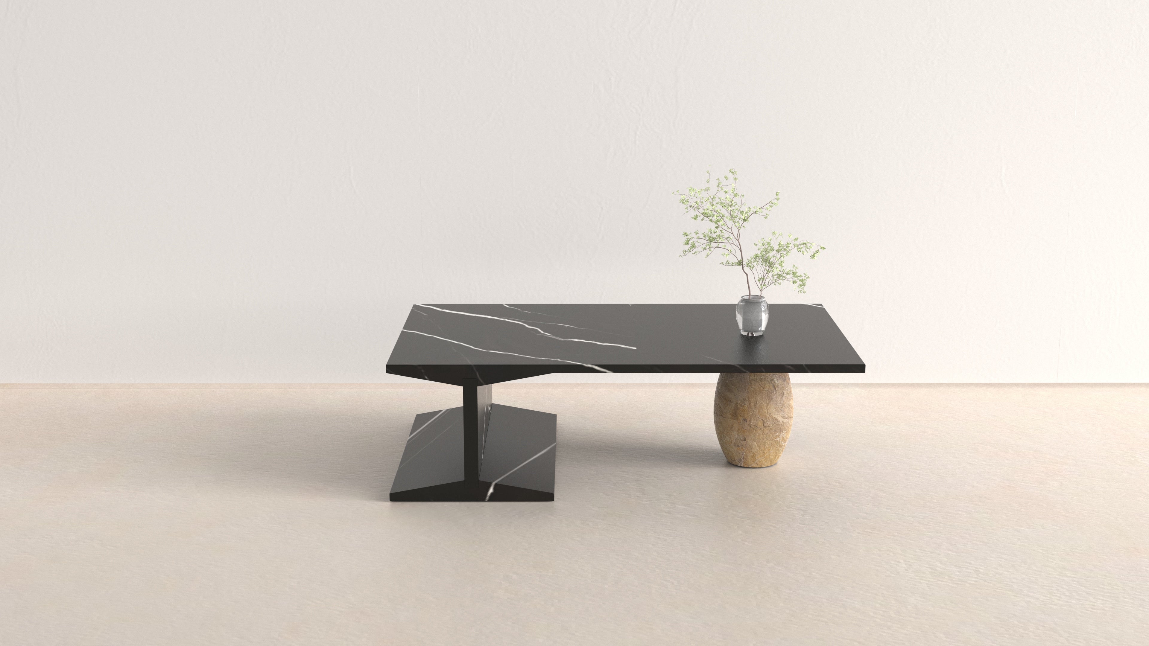 Nero Marquina Marble | Coffee Table | 100 x 60 x 30cm
