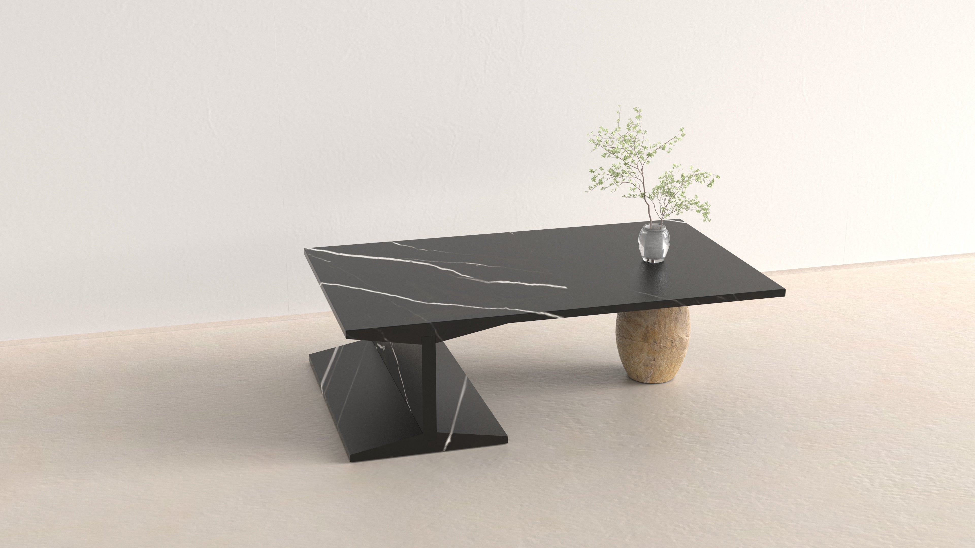 Nero Marquina Marble | Coffee Table | 100 x 60 x 30cm