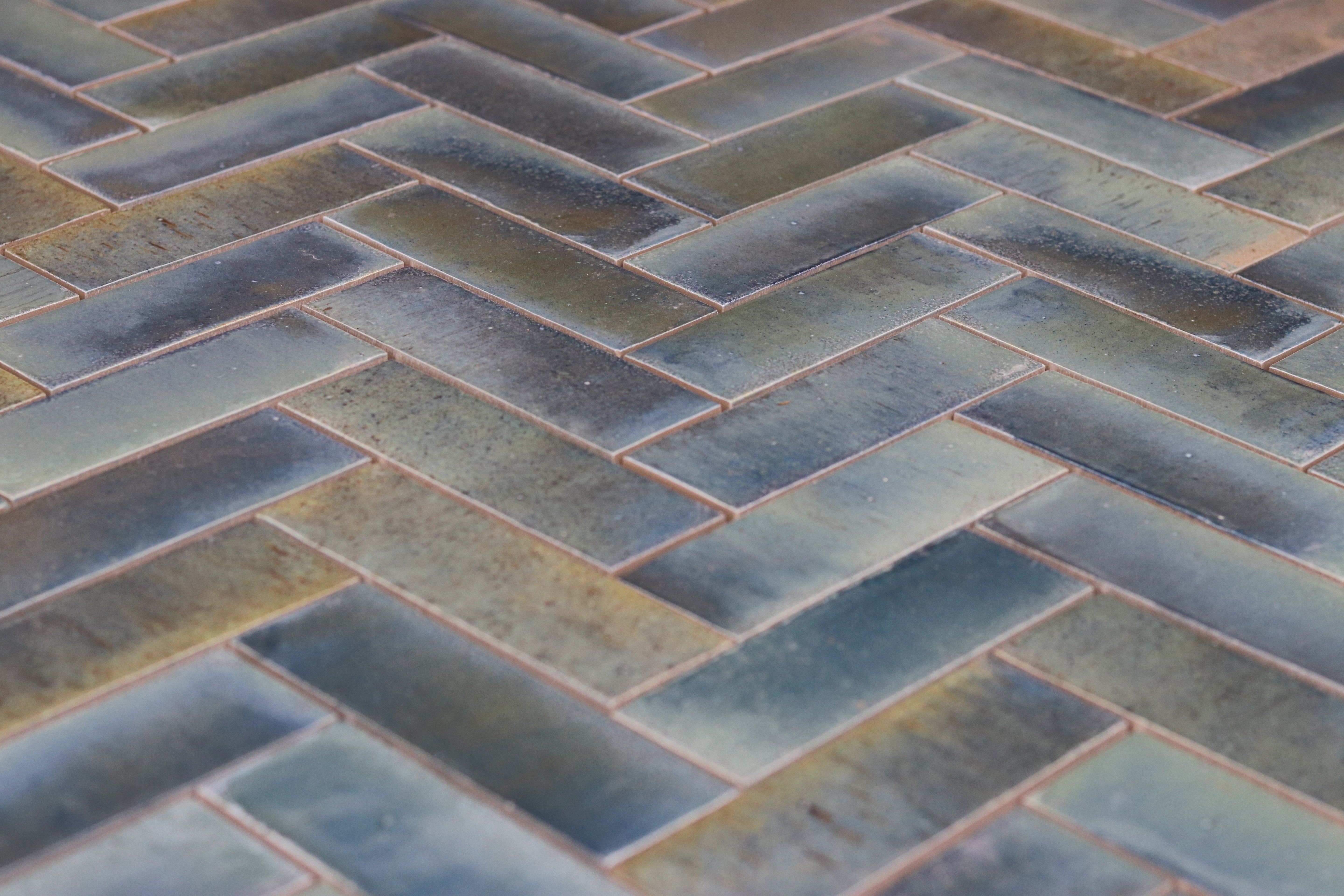 Reactive Glaze | Blue Porcelain Subway Tile 150×50 | Luxury Wall Tile