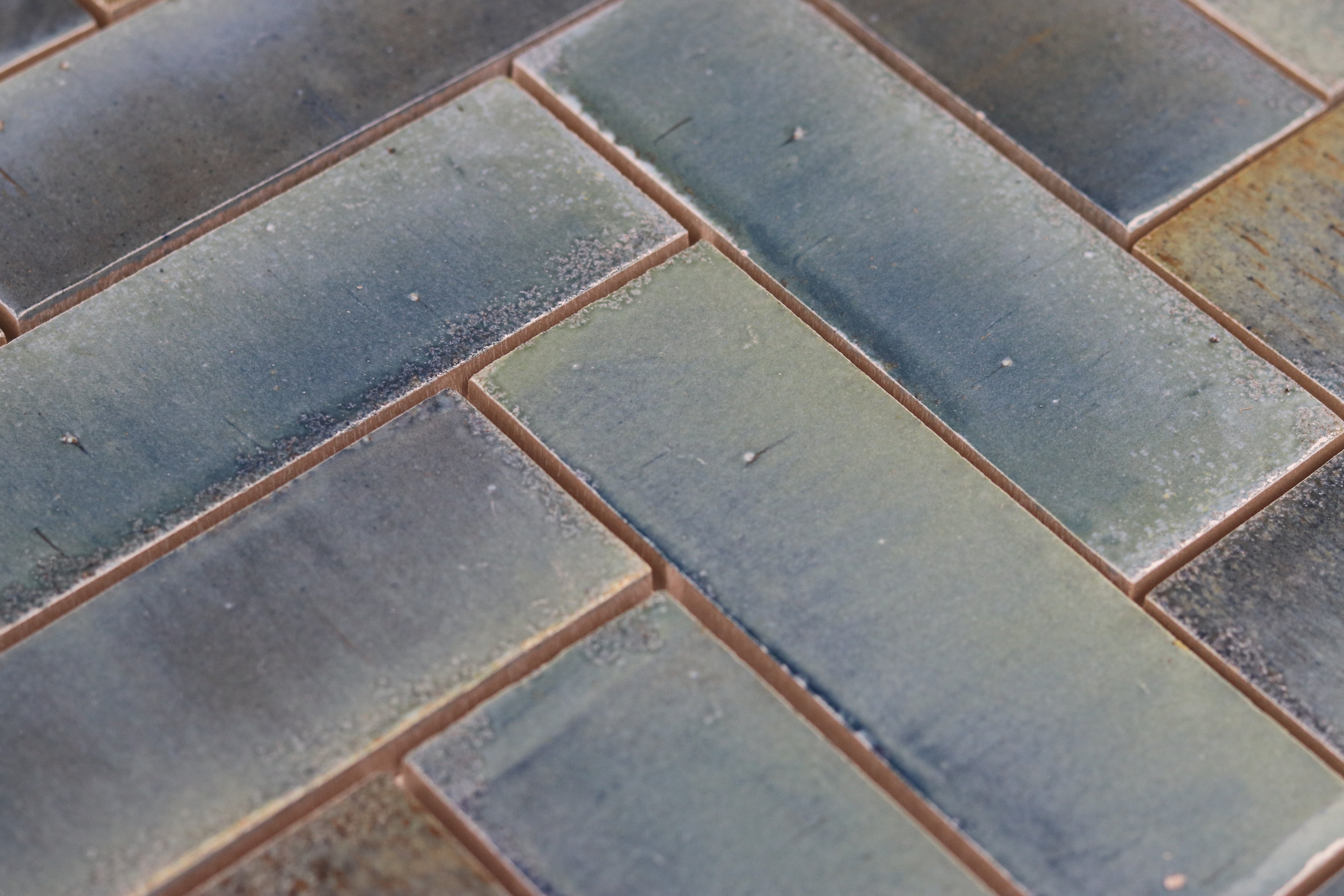 Reactive Glaze | Blue Porcelain Subway Tile 150×50 | Luxury Wall Tile