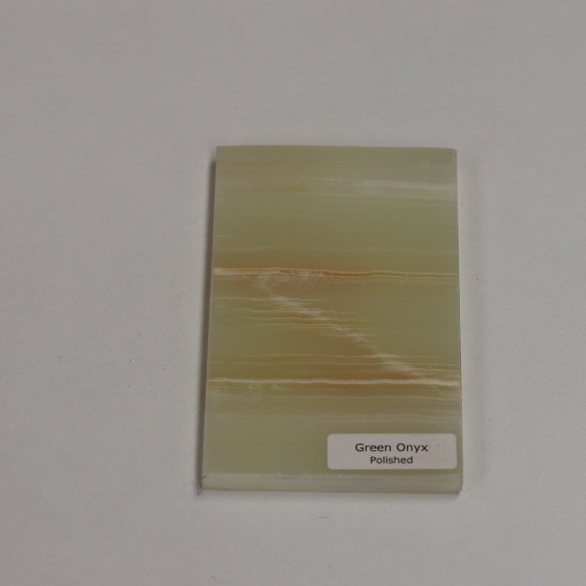 Polished Green Onyx — high‑gloss surface with luminous depth