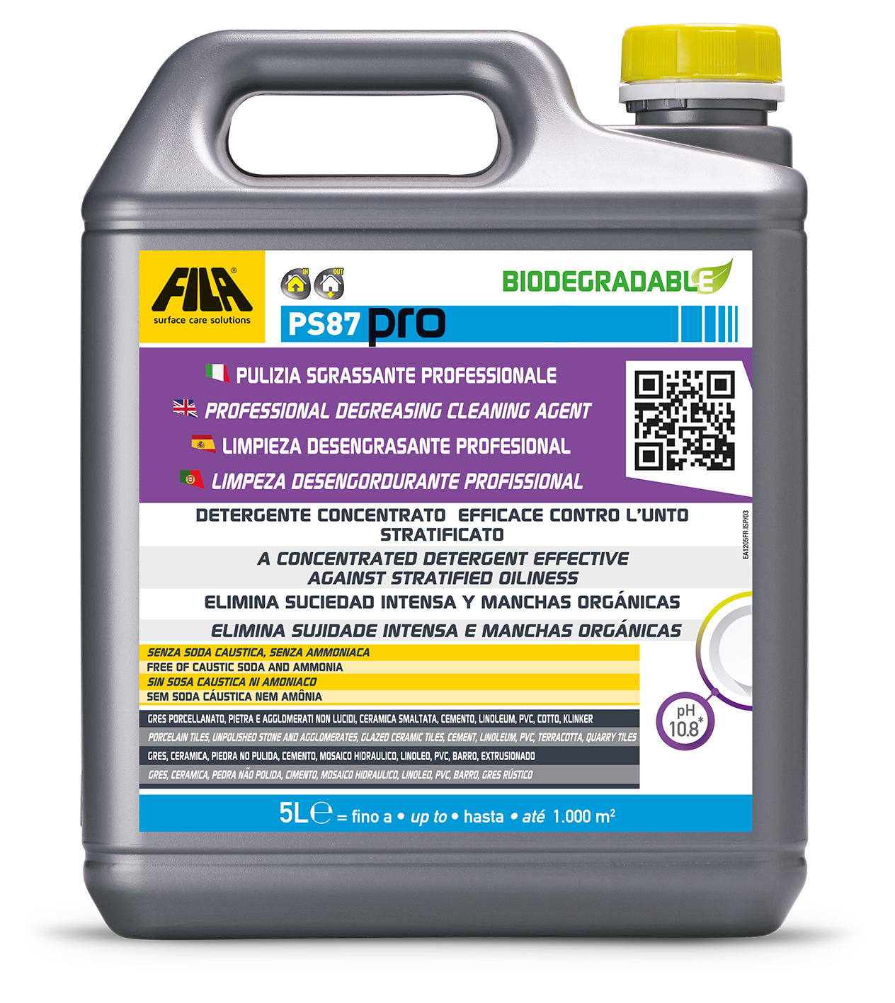 Fila PS/87 Pro | Professional De-Greasing Detergent | Shipping Option (B)