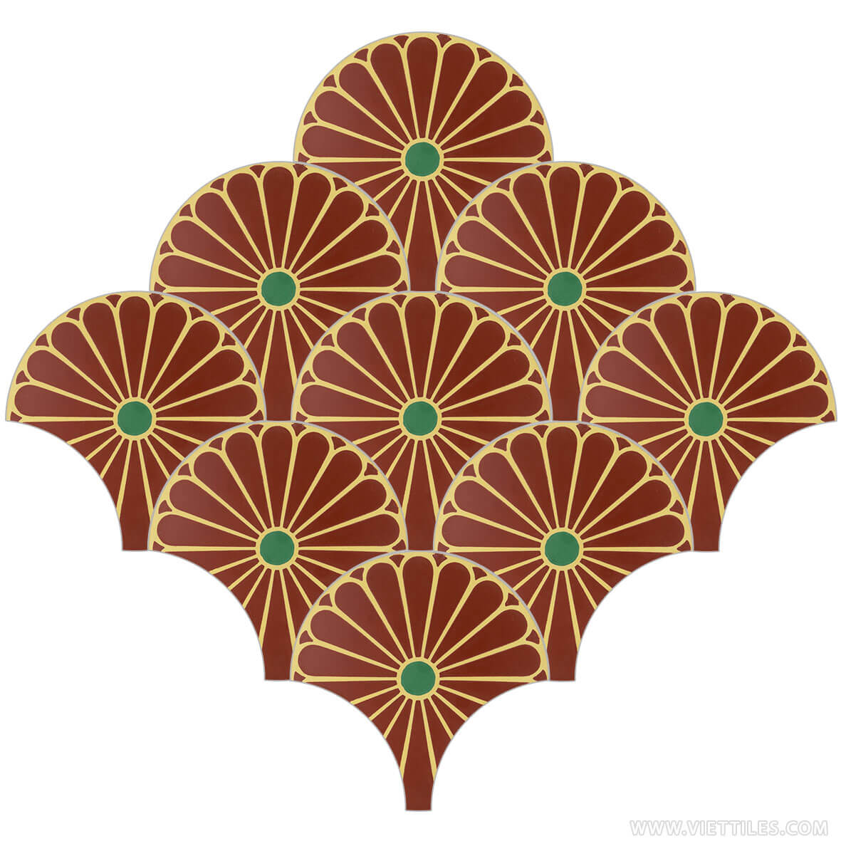 Handmade Fish Scale | Encaustic Cement Tiles | Walls and Floors