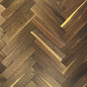 Engineered Oak Parquet | Dark Smoked | Brushed & Oiled by Hand