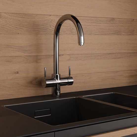 ISE 4N1 J SHAPE STEAMING HOT & FILTERED COLD WATER TAP