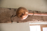 Large Copper Curtain Pole bespoke made