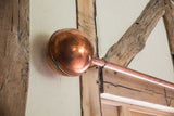 Large Copper Curtain Pole bespoke made