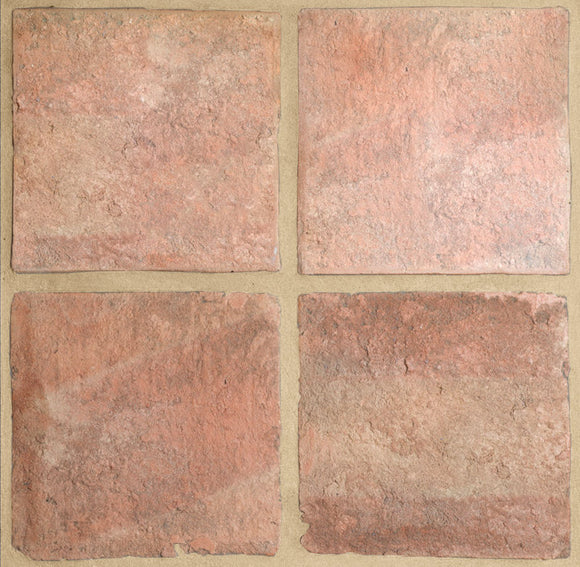 Natural Terracotta Square Floor Tiles - 20 x 20 x 2cm