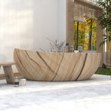 Sandstone Handcrafted Freestanding Bathtub