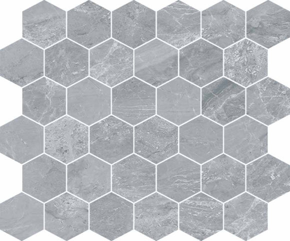 Marbellous Orobico Silver Hexagon Mosaic 330x300mm