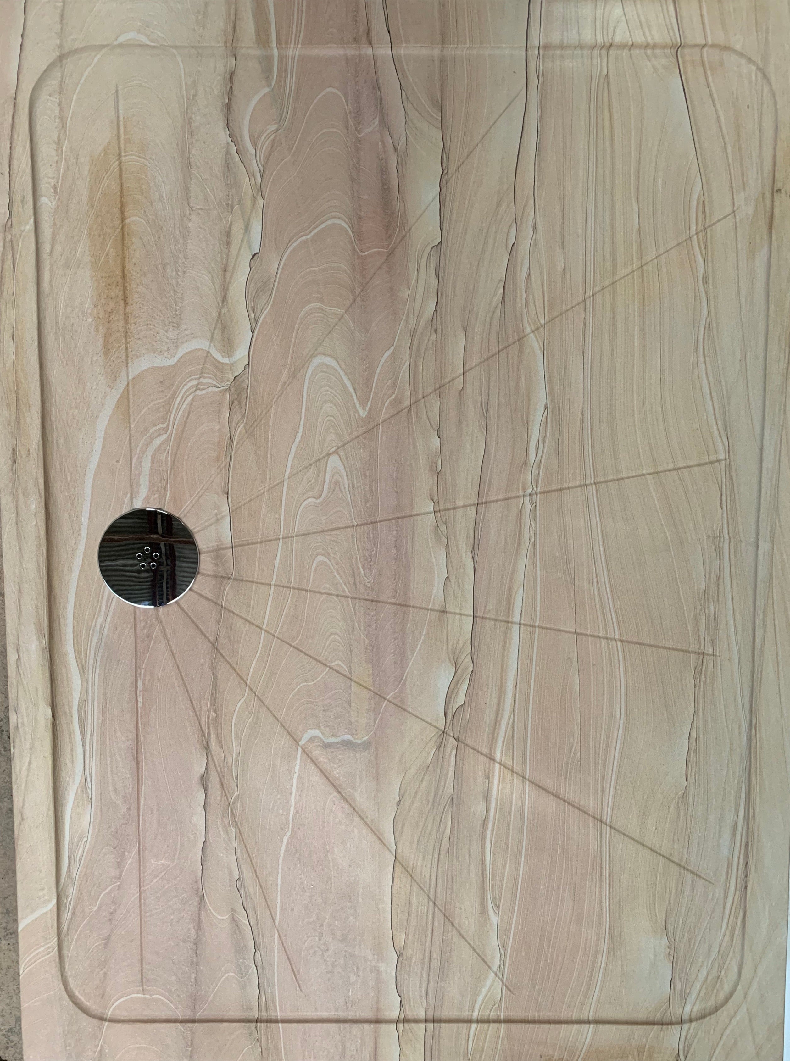 Solid Sandstone | Large Shower Tray | Handcrafted