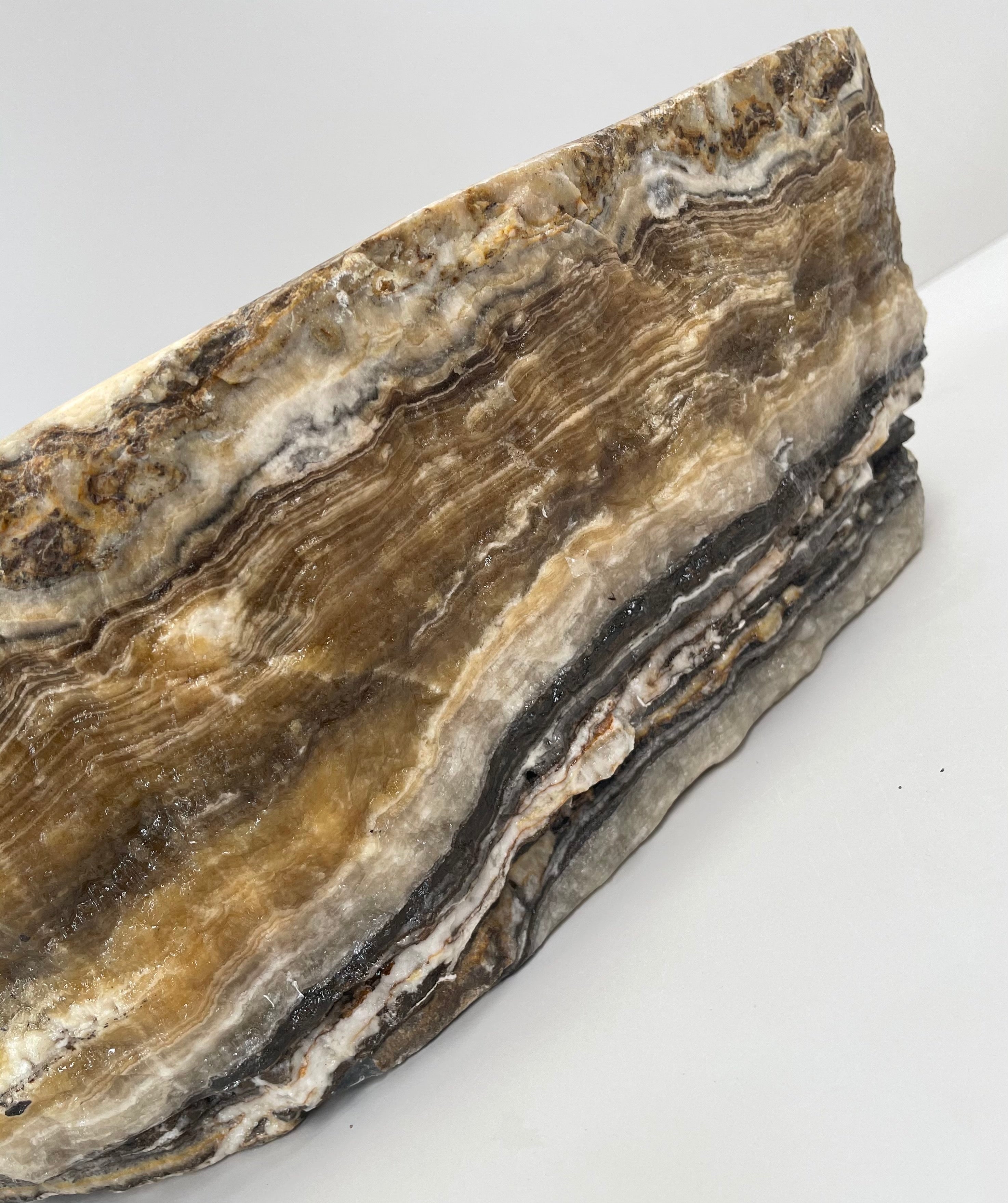 Giant Oyster Shell Stone Basin | Hand‑Carved Countertop Sink