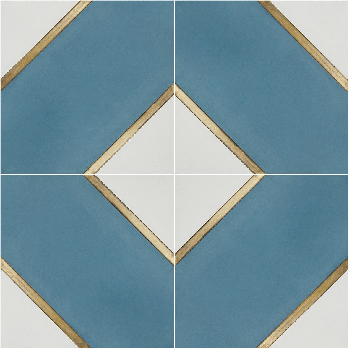 Pellucid Sky Diamond | Handmade | Encaustic Cement Tile