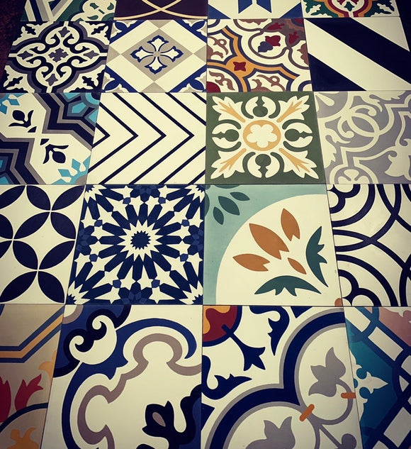 Encaustic Cement Tiles Mixed Pattern