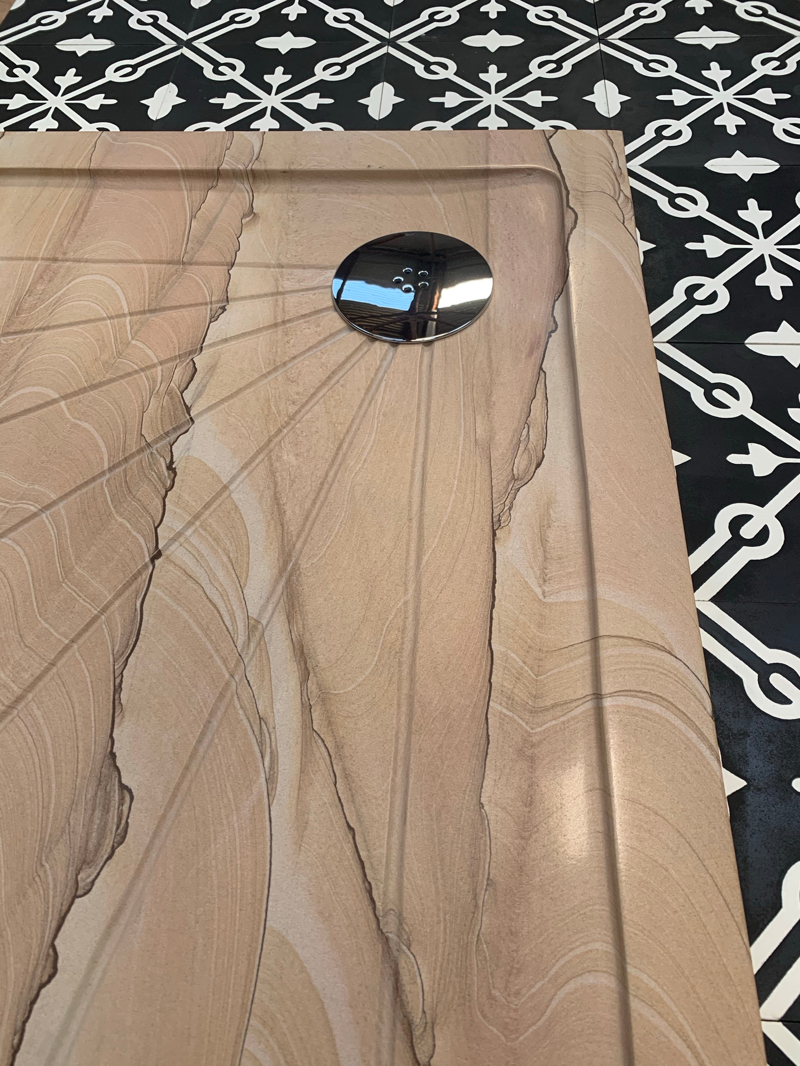 Sandstone Quadrant Shower Tray 90 X 90 X 5cm
