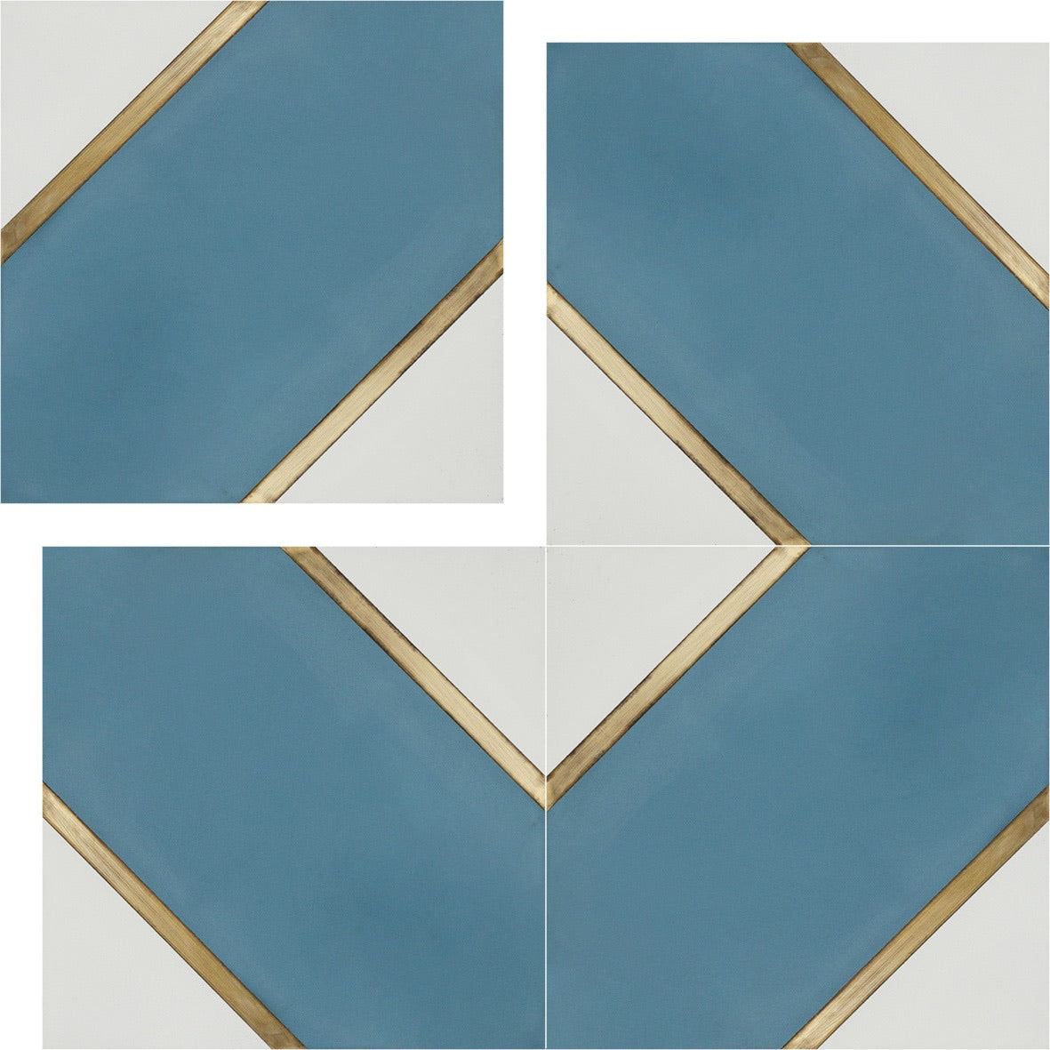 Pellucid Sky Diamond | Handmade | Encaustic Cement Tile