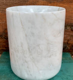 Carrara Marble Bathroom Tumbler - Made in Italy