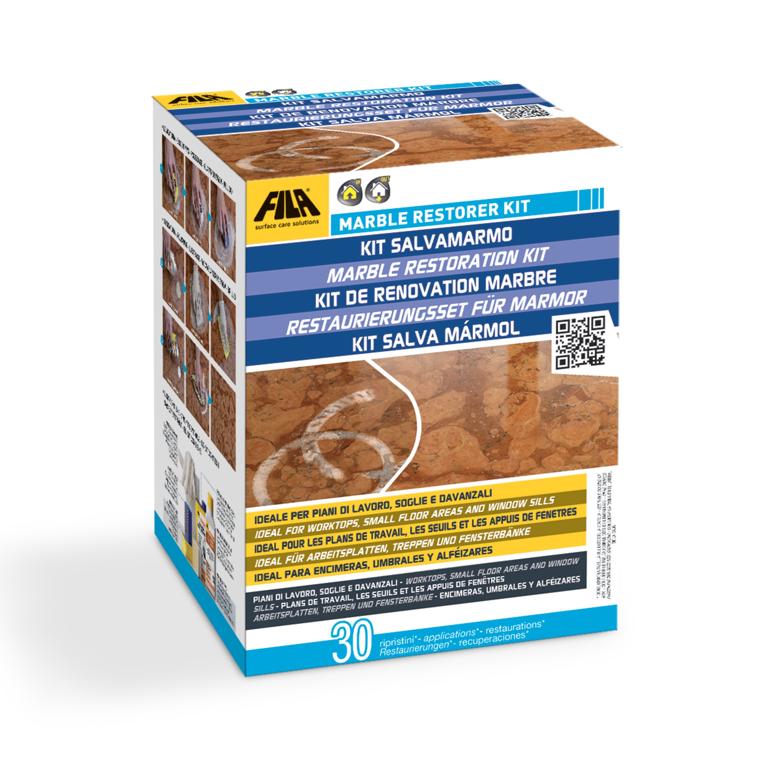 Fila Marble Restorer Kit | Marble Polish |  Eliminates Dullness