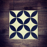 Encaustic Cement Tile | Japanese Mon Design | Handmade